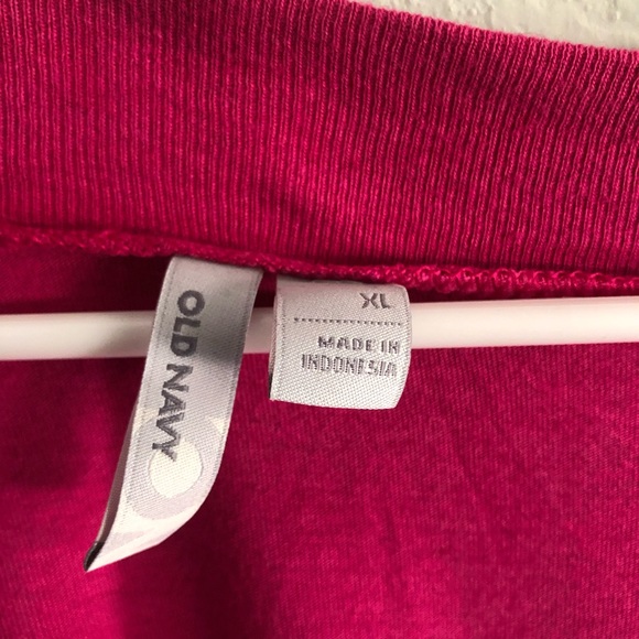 Pink v neck T-shirt style top - Picture 2 of 3